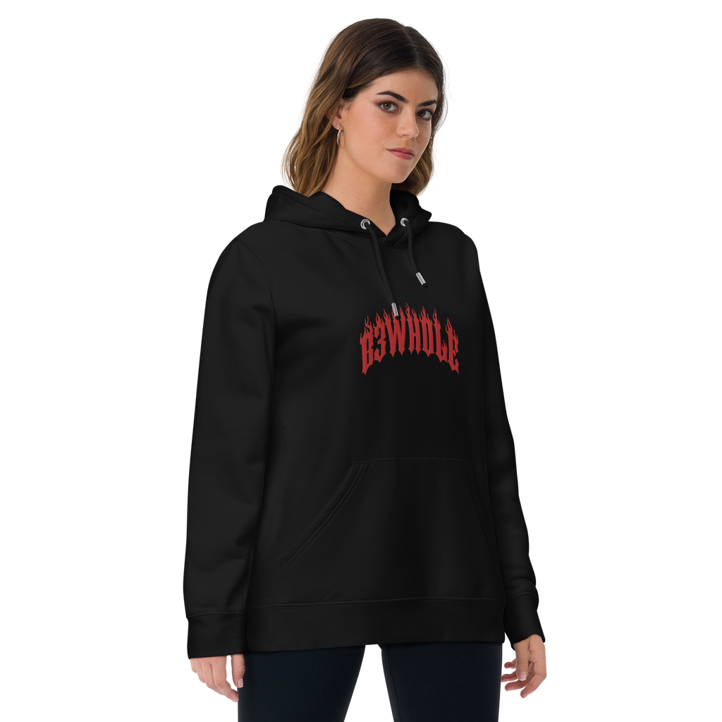 Hell Script Organic hoodie